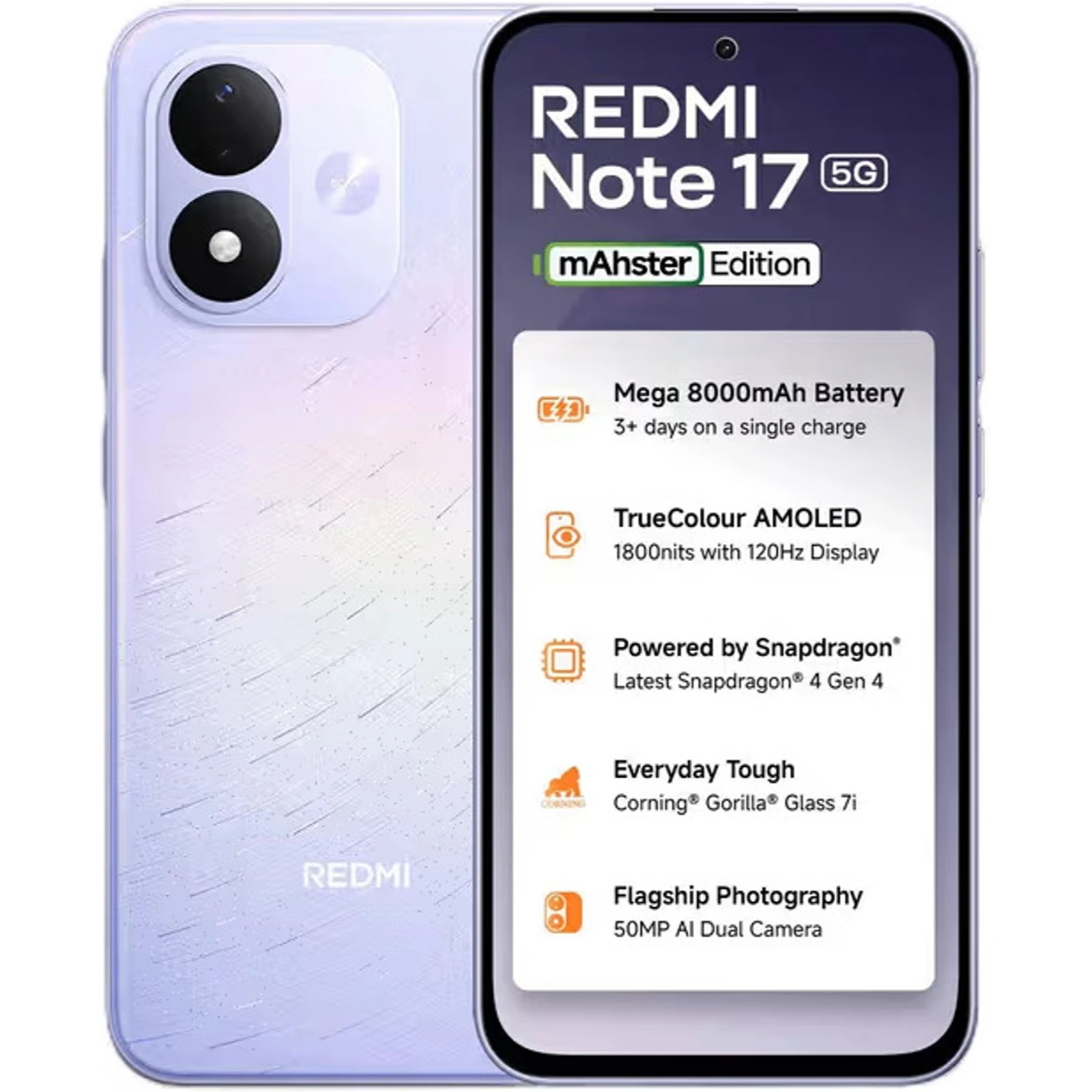 REDMI NOTE 17 5G STARLIGHT PURPLE(8/128GB)-XIAOMI-MI FOCUS