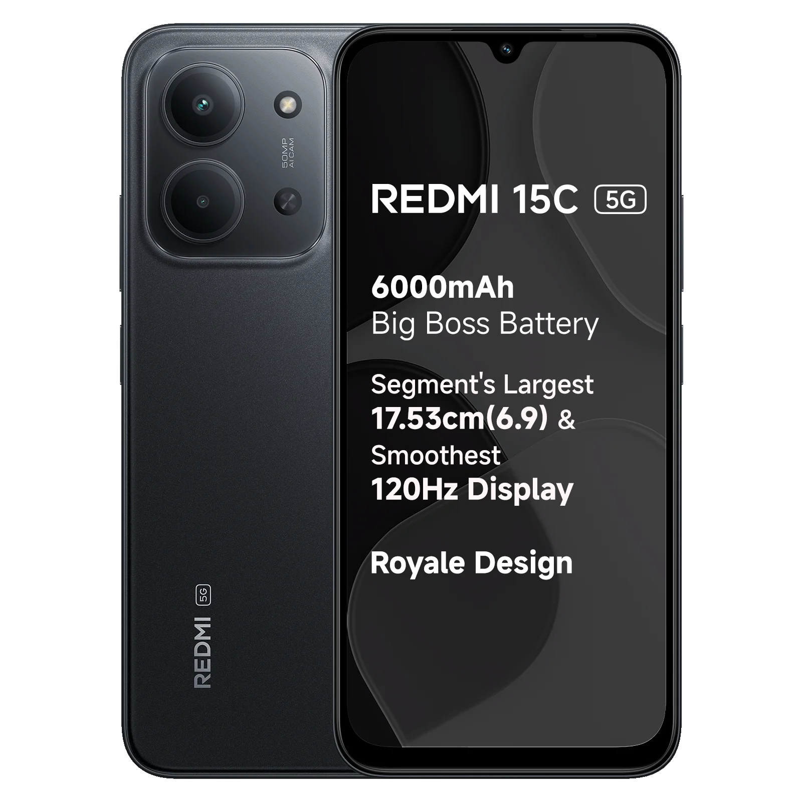 Redmi 15c 5G Midnight Black(4/128GB)-XIAOMI-MI FOCUS